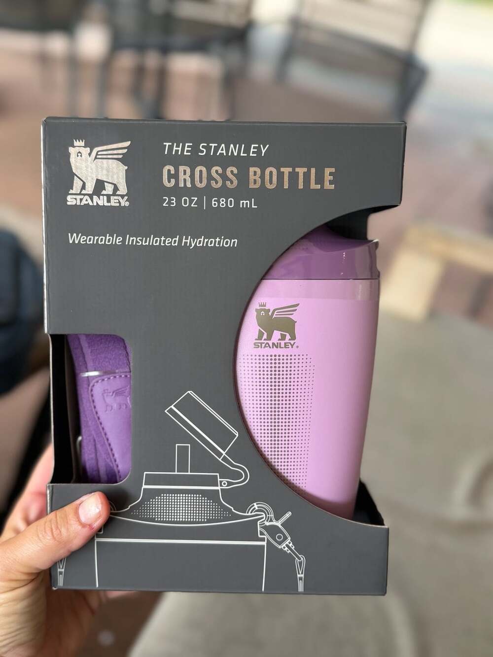 Stanley The Cross Bottle 23 oz Lilac Wearable Insulated Hydration